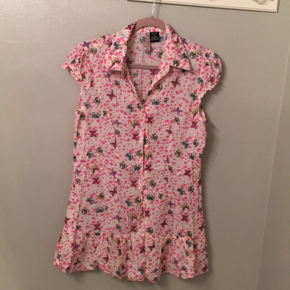 Butterfly sparkly blouse